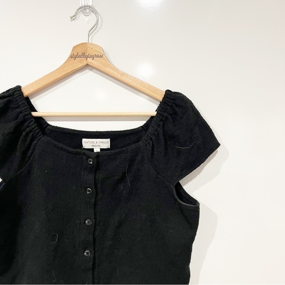 Madewell Texture & Thread Button-Front Top - Picture 7 of 11